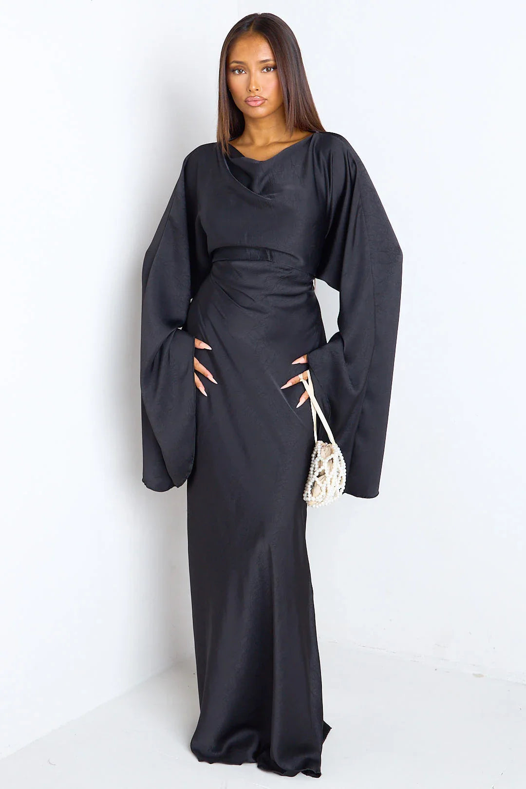 Virale Satin-Abaya