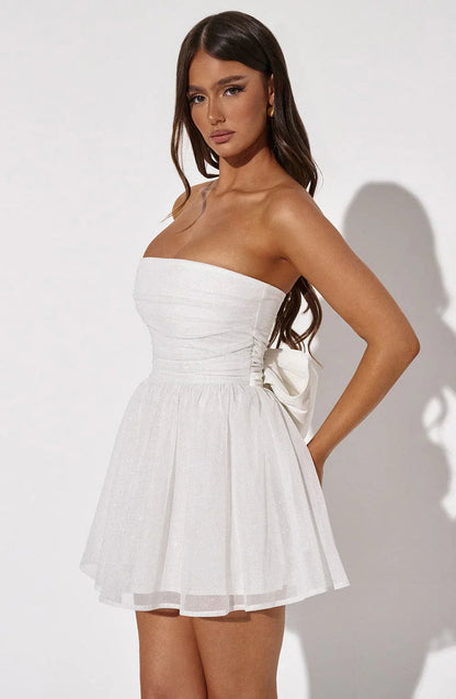 "Belinda" Minikleid mit Schleife