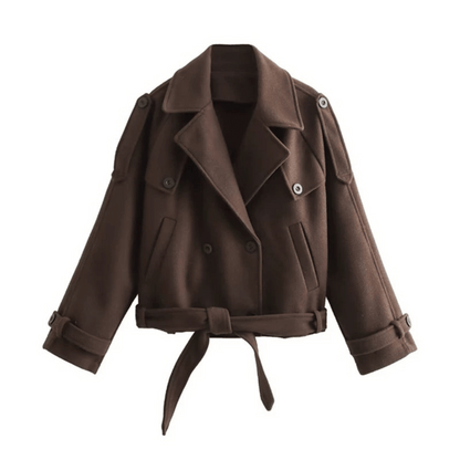 "Victoria" Cropped Trenchcoat