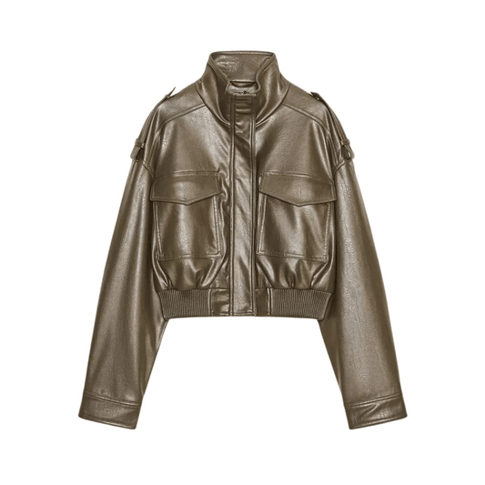 "Cindy" Bomber Lederjacke