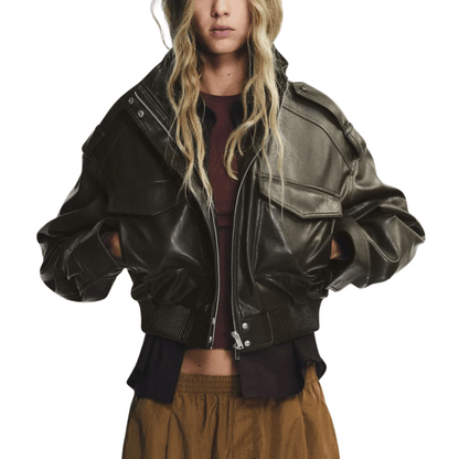 "Cindy" Bomber Lederjacke