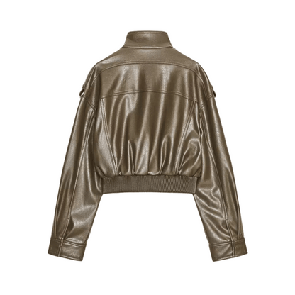 "Cindy" Bomber Lederjacke