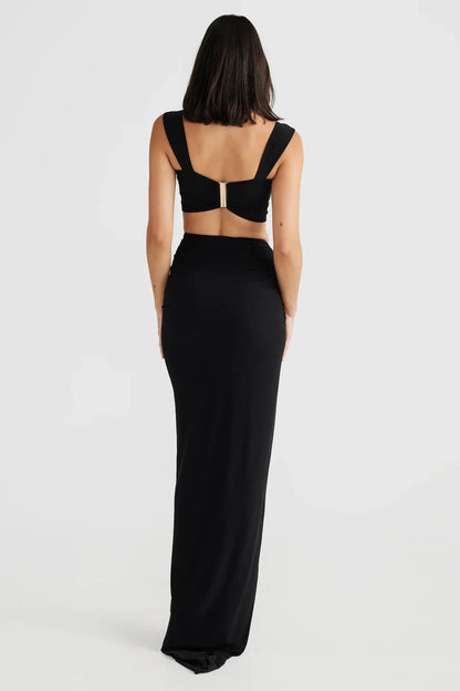 "Lara" Maxikleid mit Cut-Outs