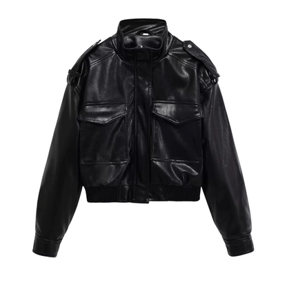 "Cindy" Bomber Lederjacke