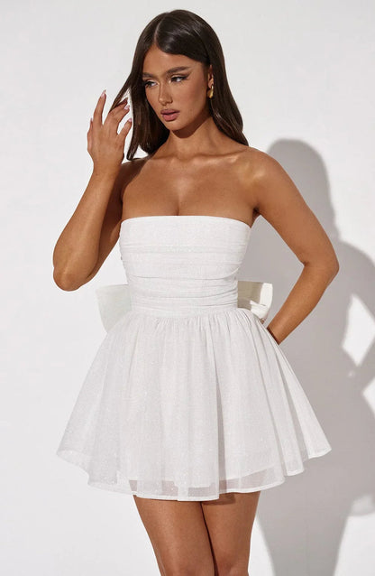 "Belinda" Minikleid mit Schleife