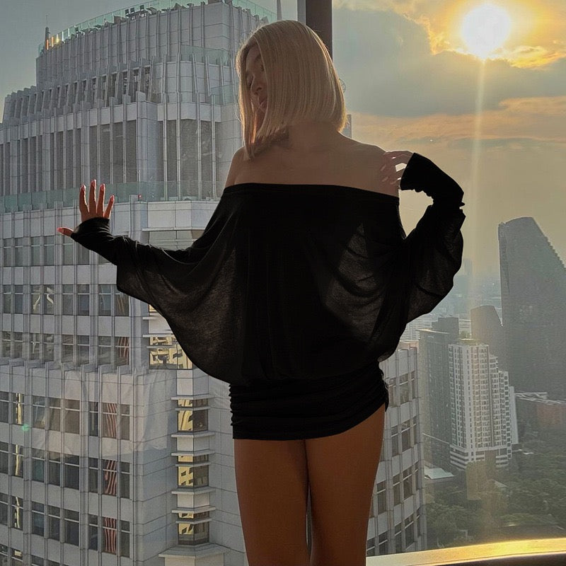 Selene Draped Mini Dress