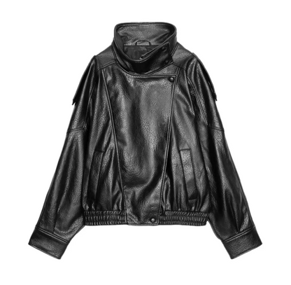 "Lara" Oversize Lederjacke