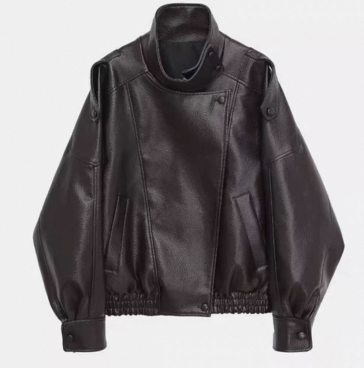 "Lara" Oversize Lederjacke
