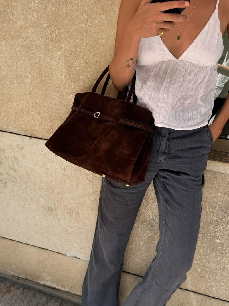 "Valerie" Wildleder Handtasche